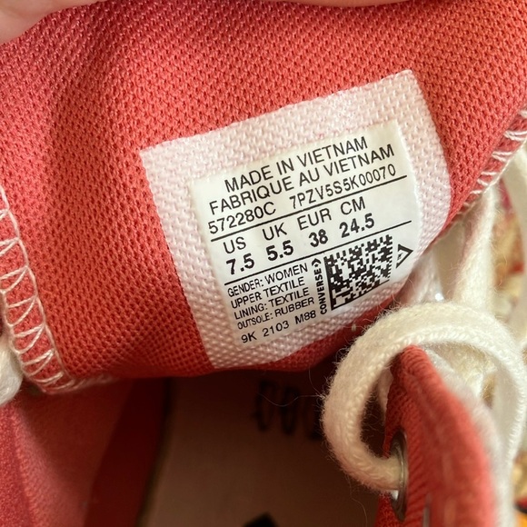 Converse High-Top Sneakers - Pink and Red - Picture 7 of 8